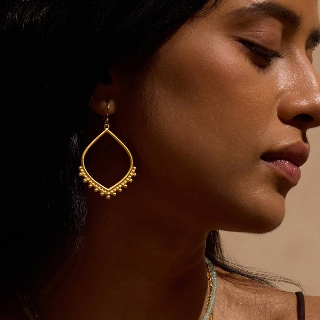 Lotus Petal Hoops