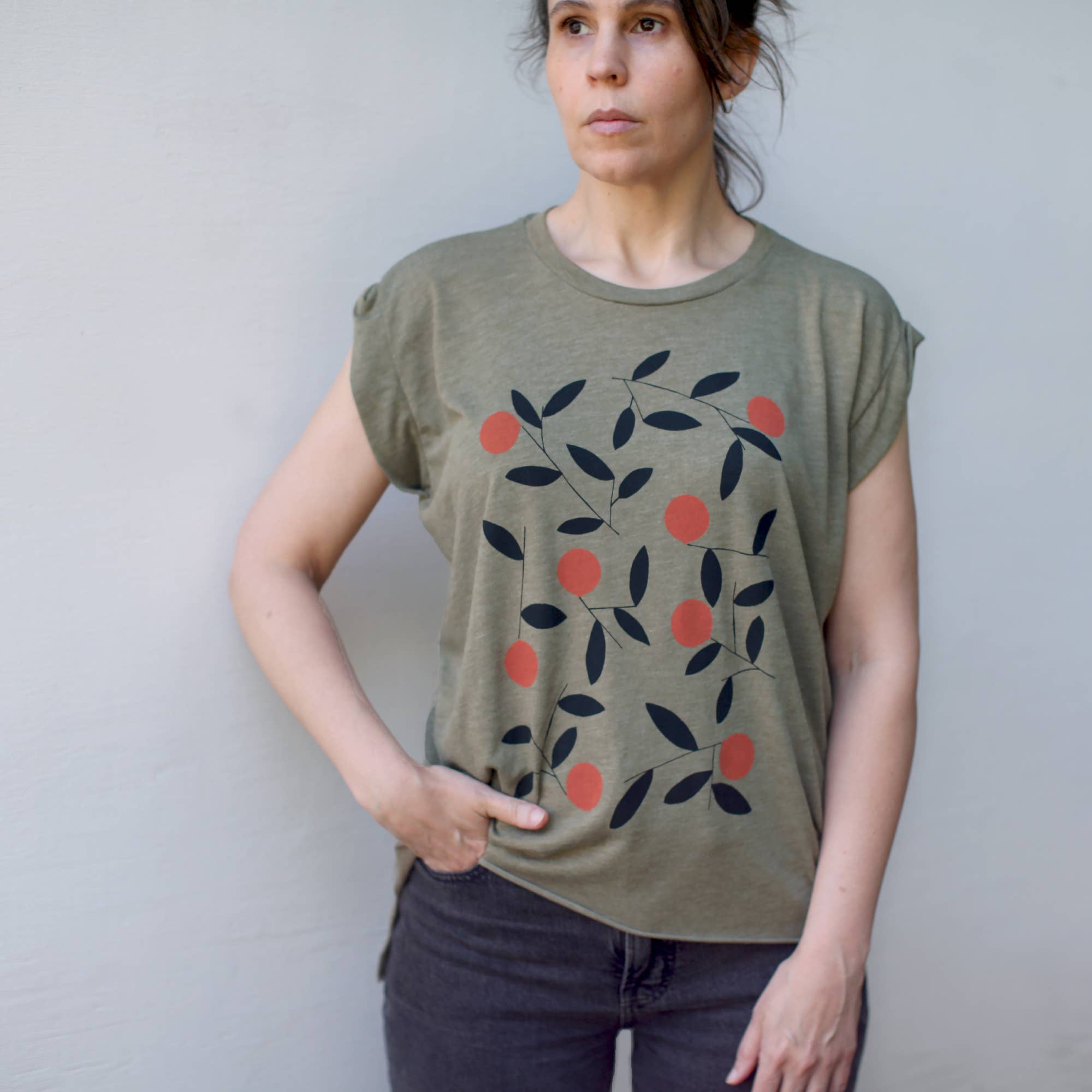 Citrus Season Muscle Tee