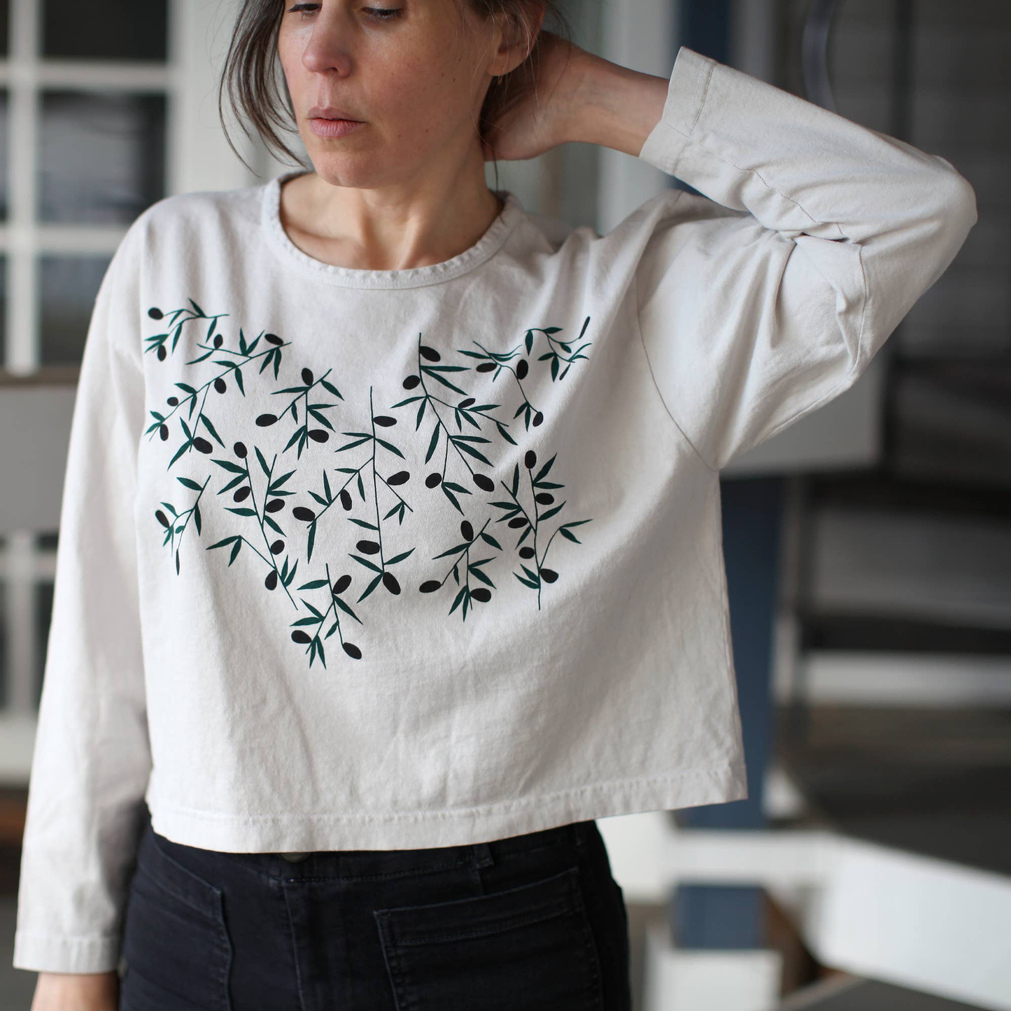 Olive Season Long Sleeve Tee