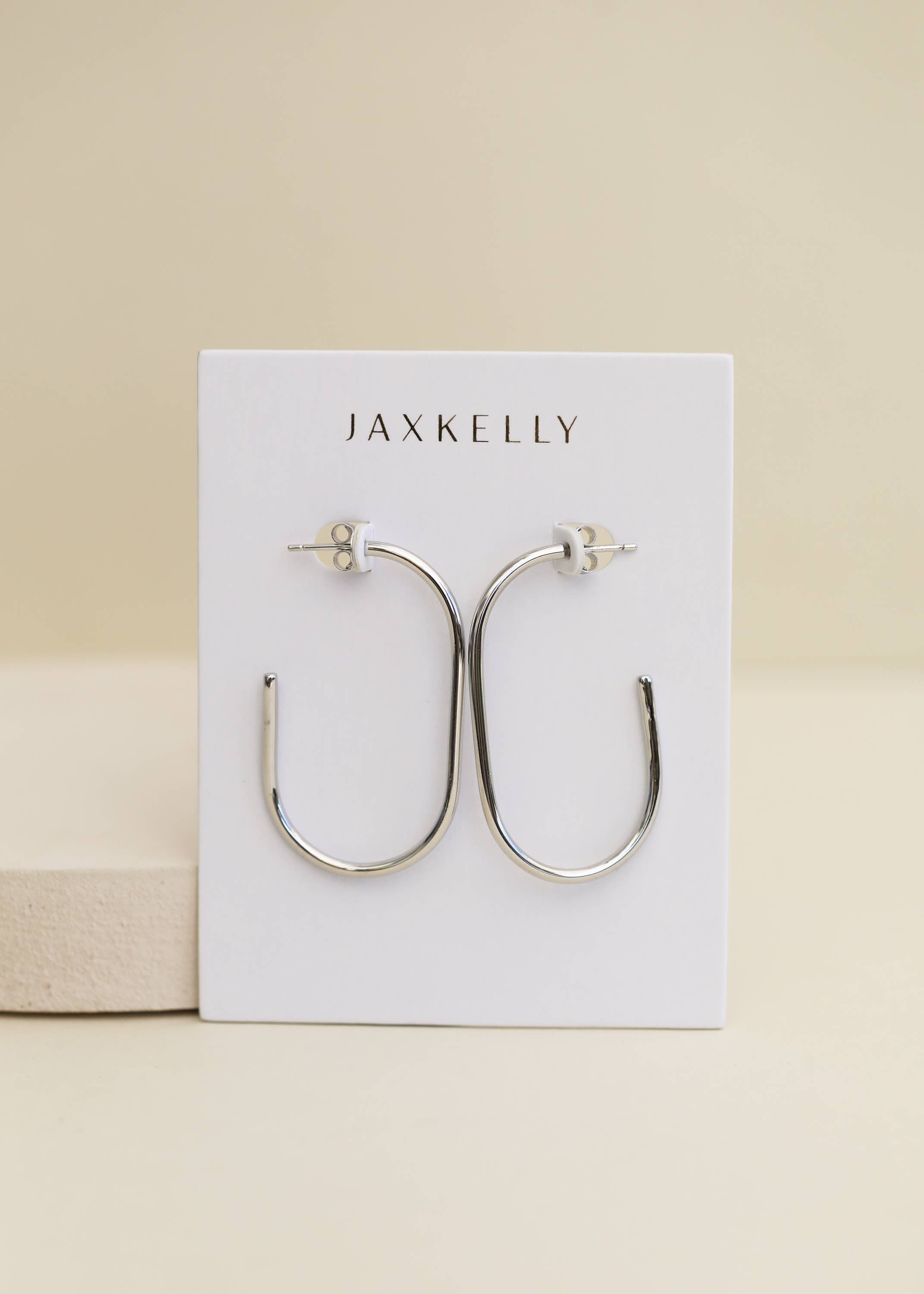 Silver Large Hoop