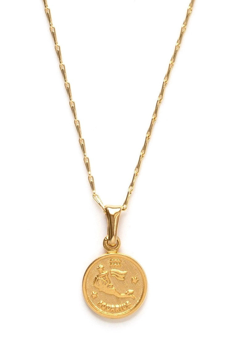 ZODIAC MEDALLION NECKLACE - 12 Styles