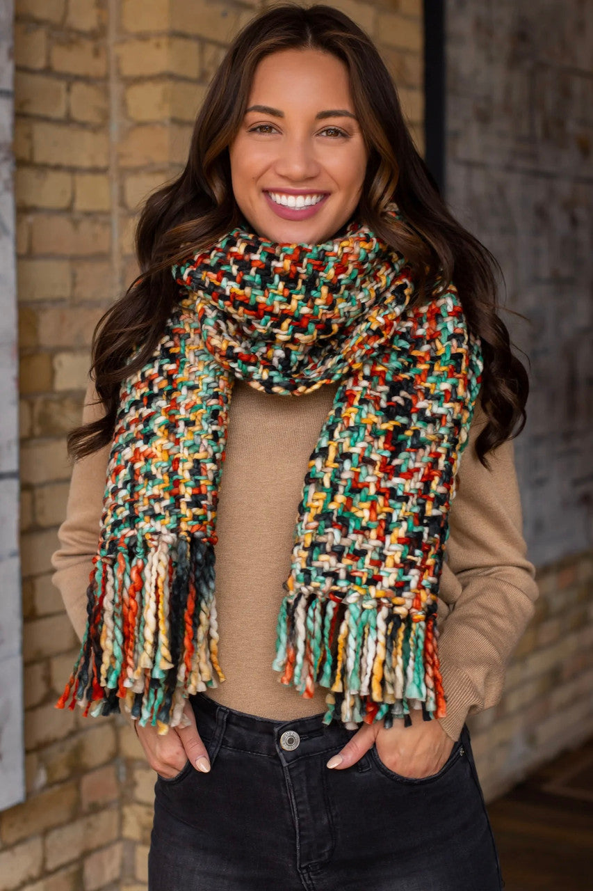 Multicolor Loom Scarves - 6 Colors