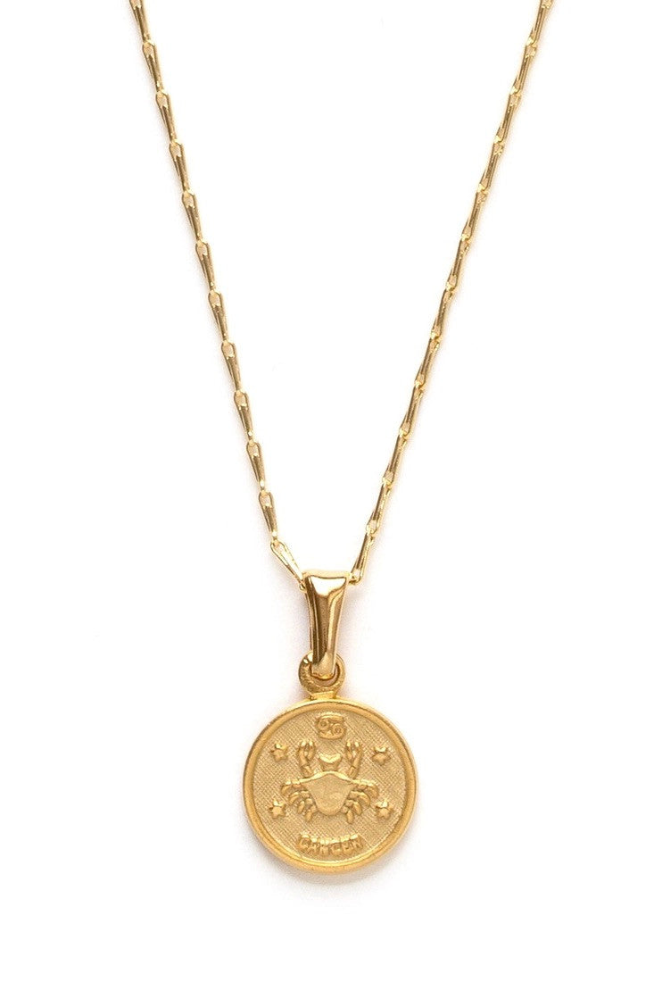 ZODIAC MEDALLION NECKLACE - 12 Styles