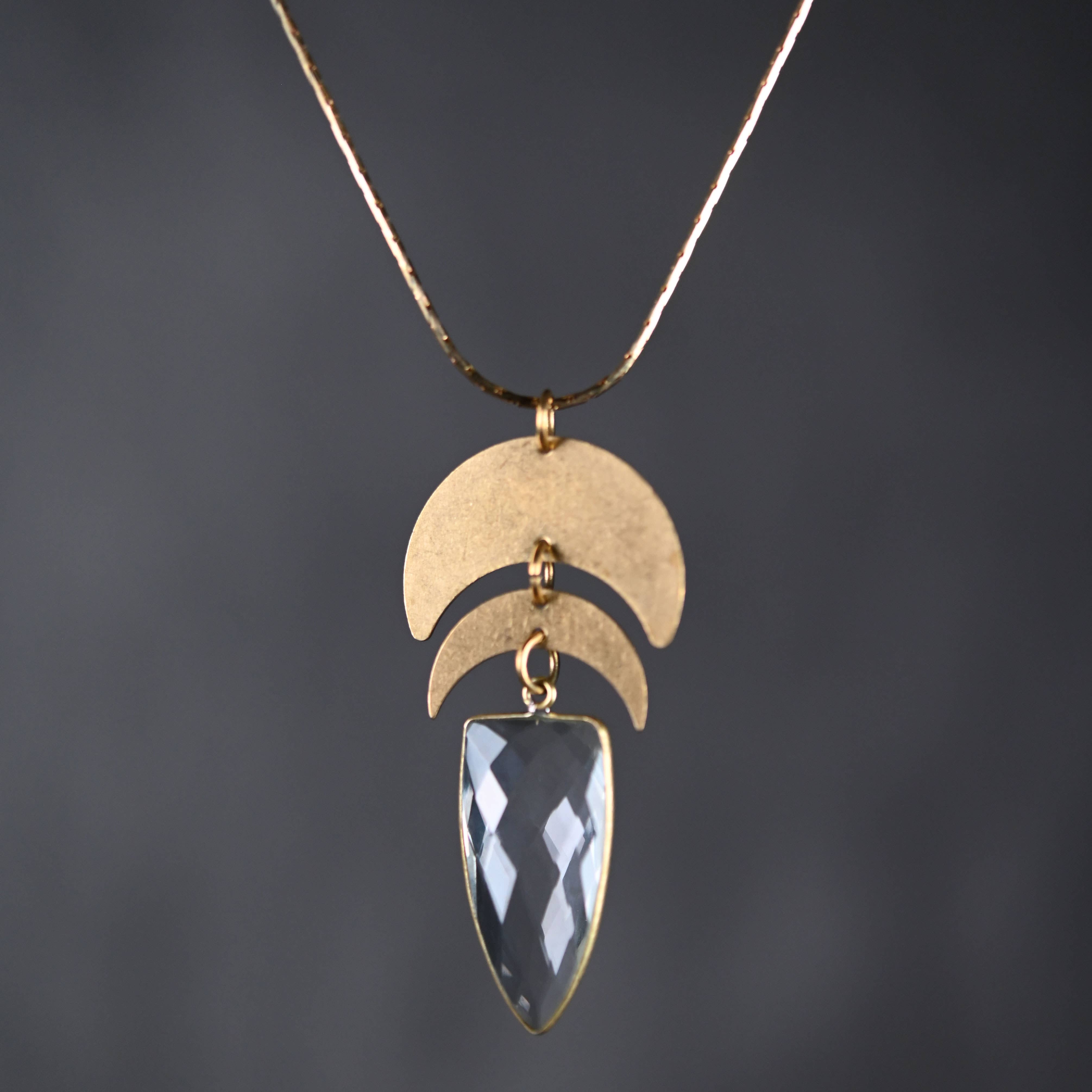 Double Moon Necklace