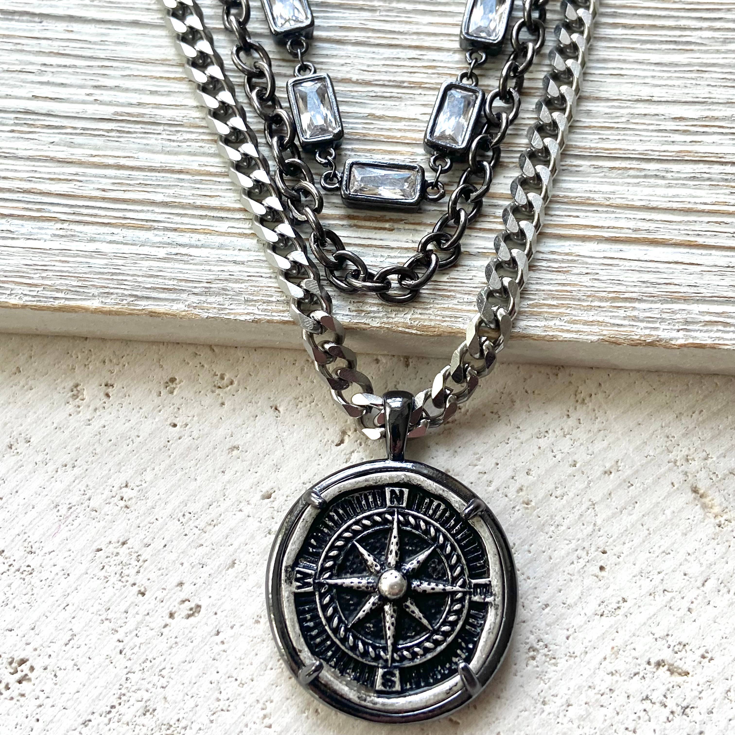 Compass Layered Necklace