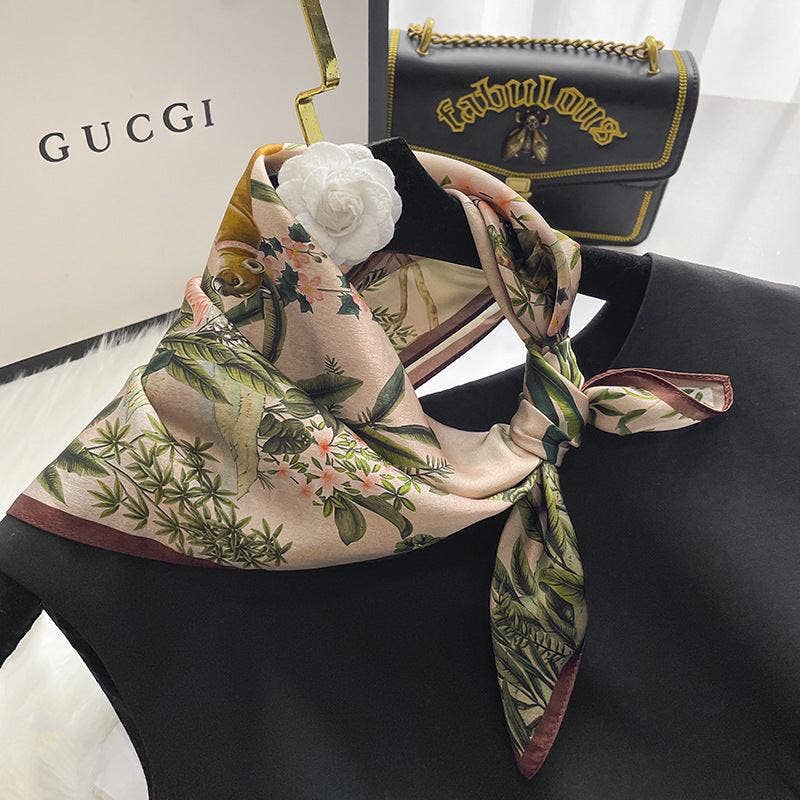 Jungle Animals Silk Scarf