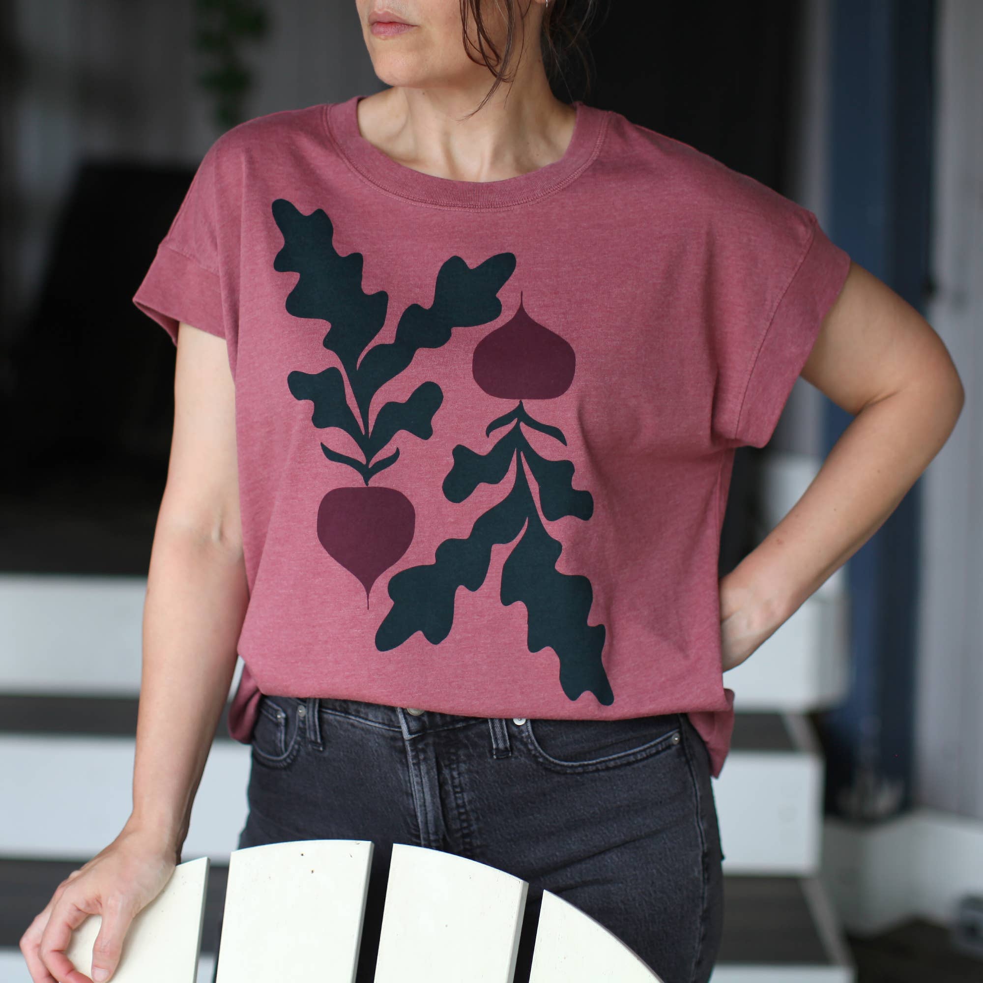 Red Beets Boxy Tee