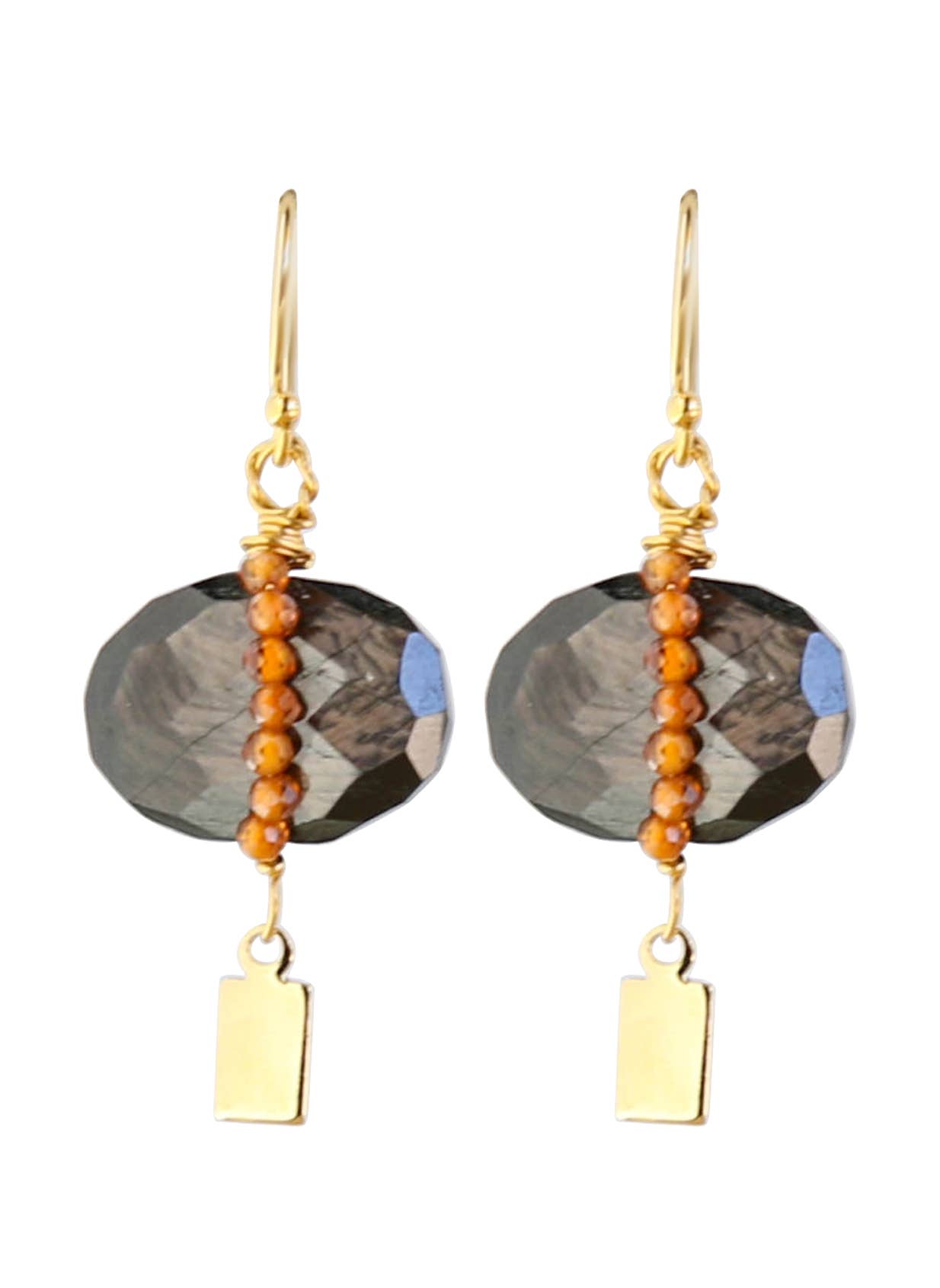 Solo Earrings Black Spinel