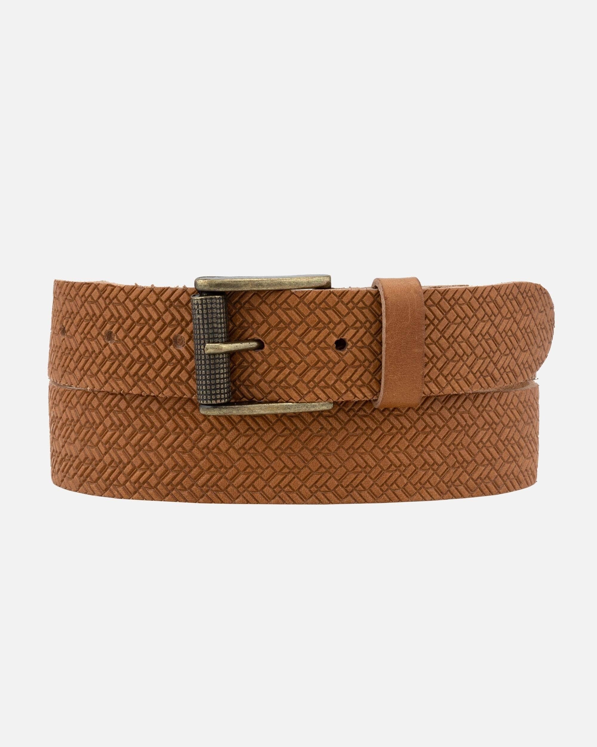 Ary Embossed Leather Belt