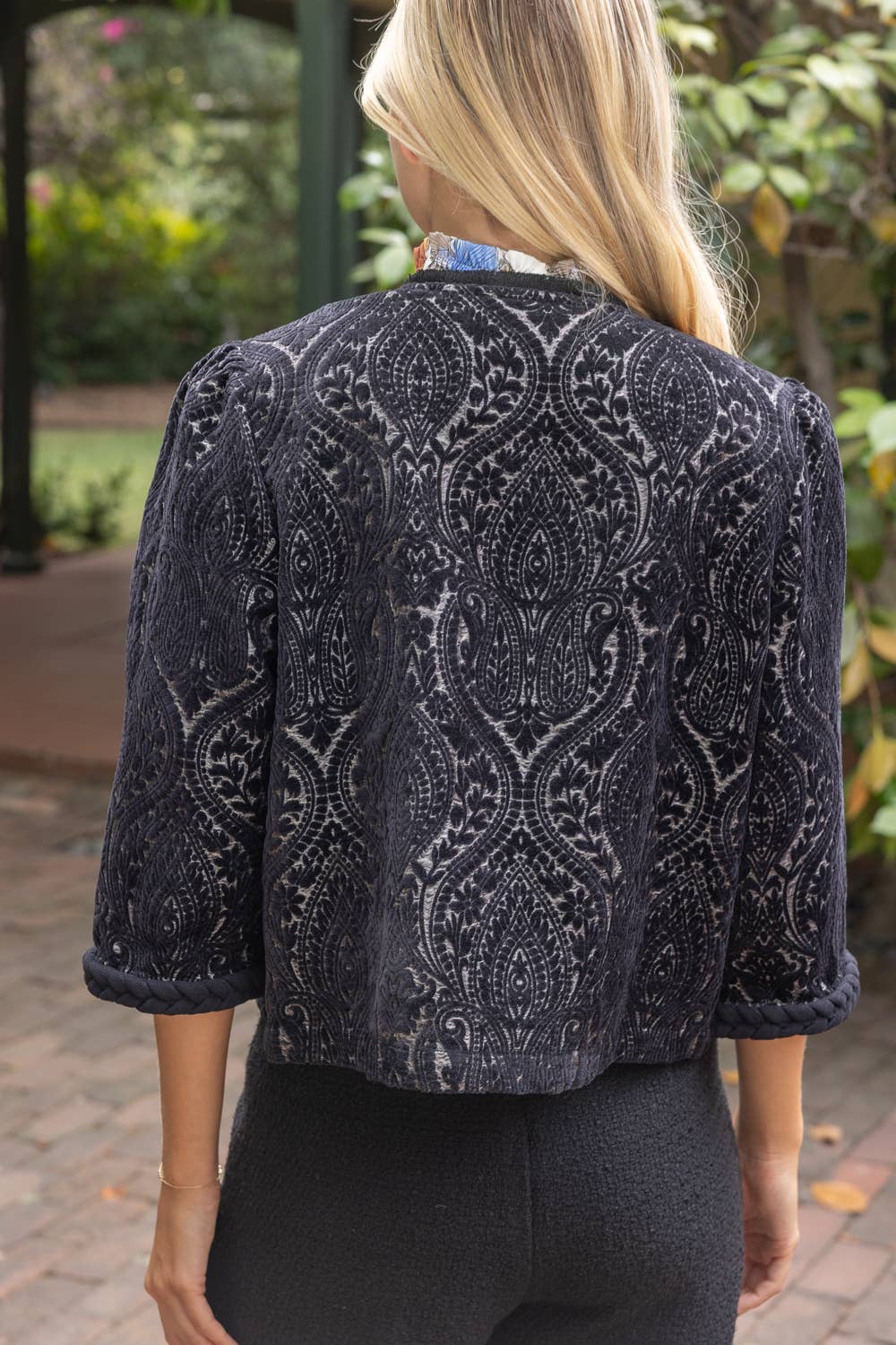 Velvet Jacquard Blazer