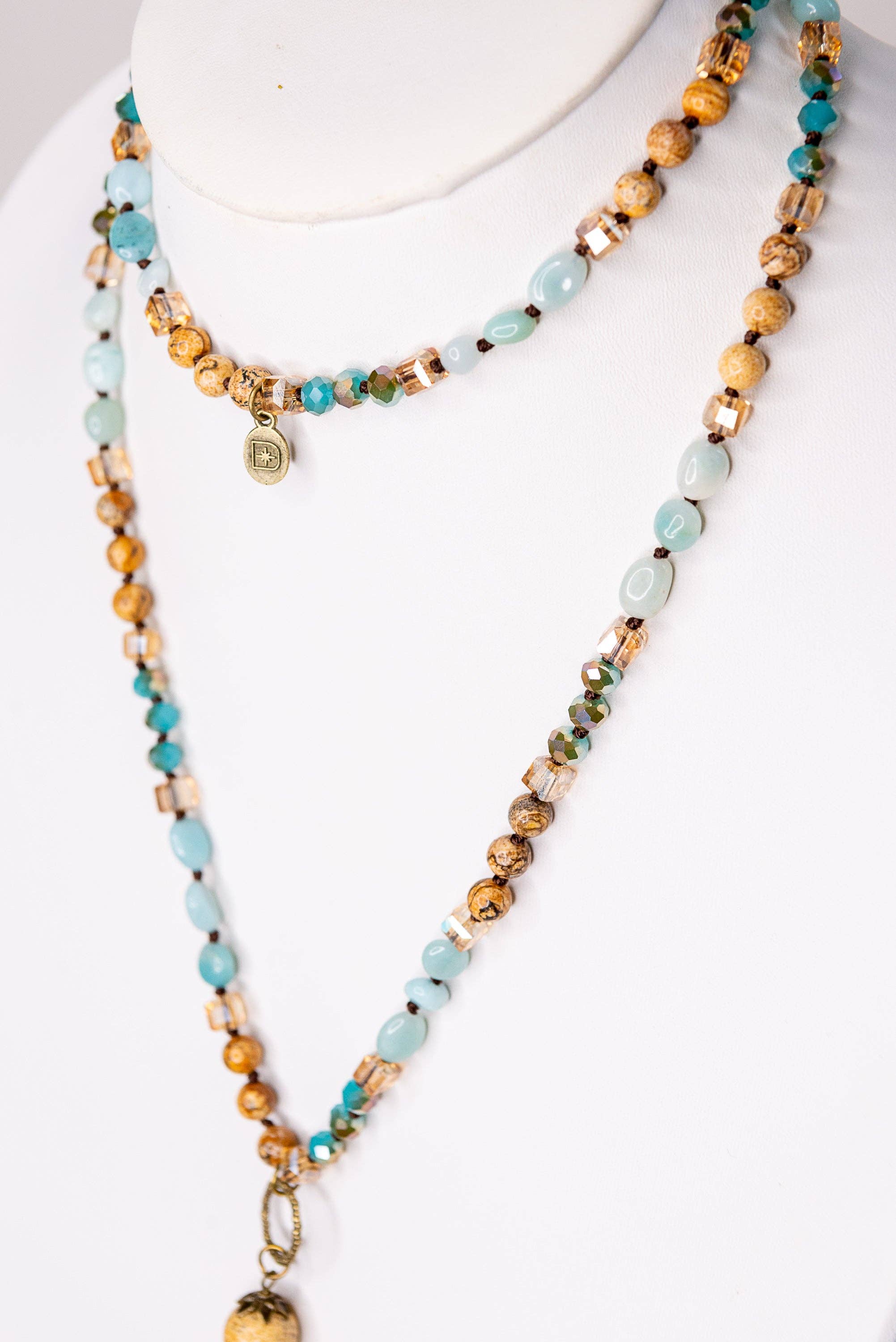 Debbie Necklace Turquoise/Brown