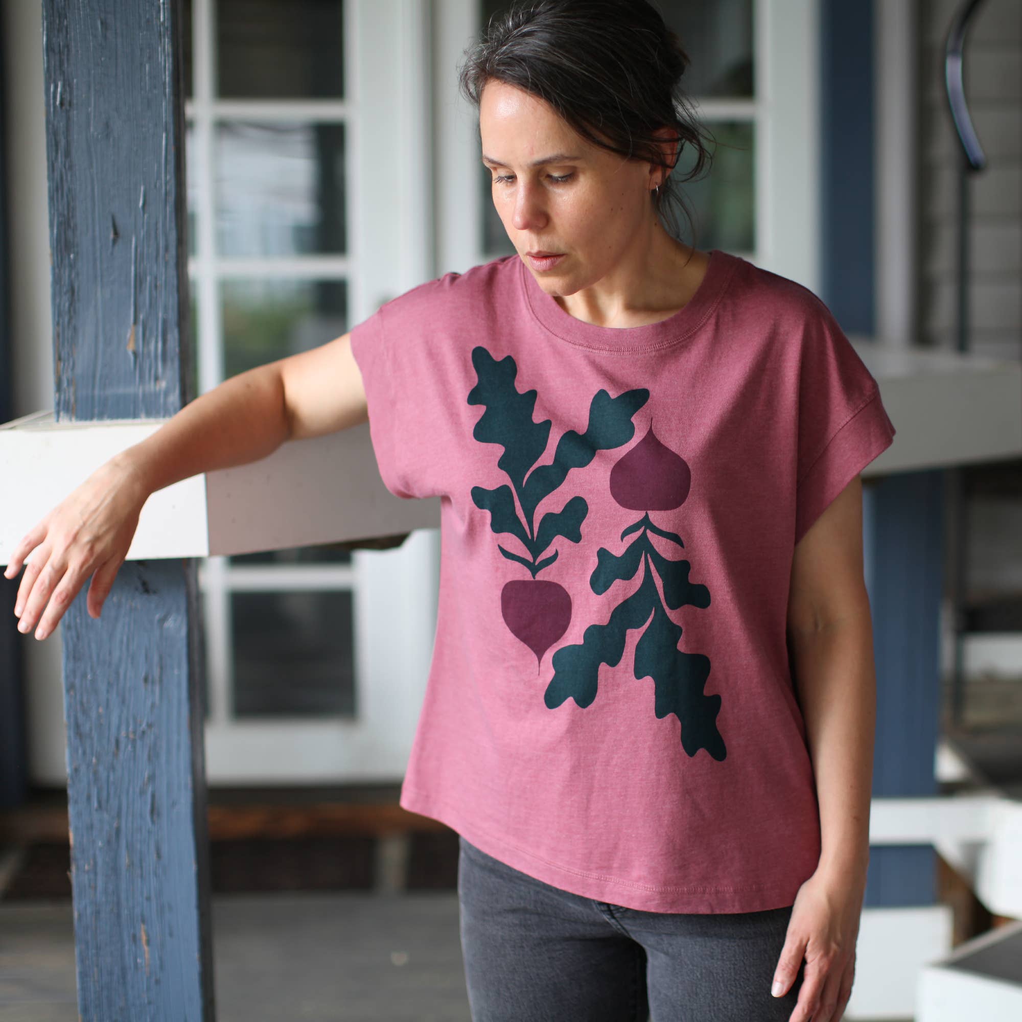 Red Beets Boxy Tee