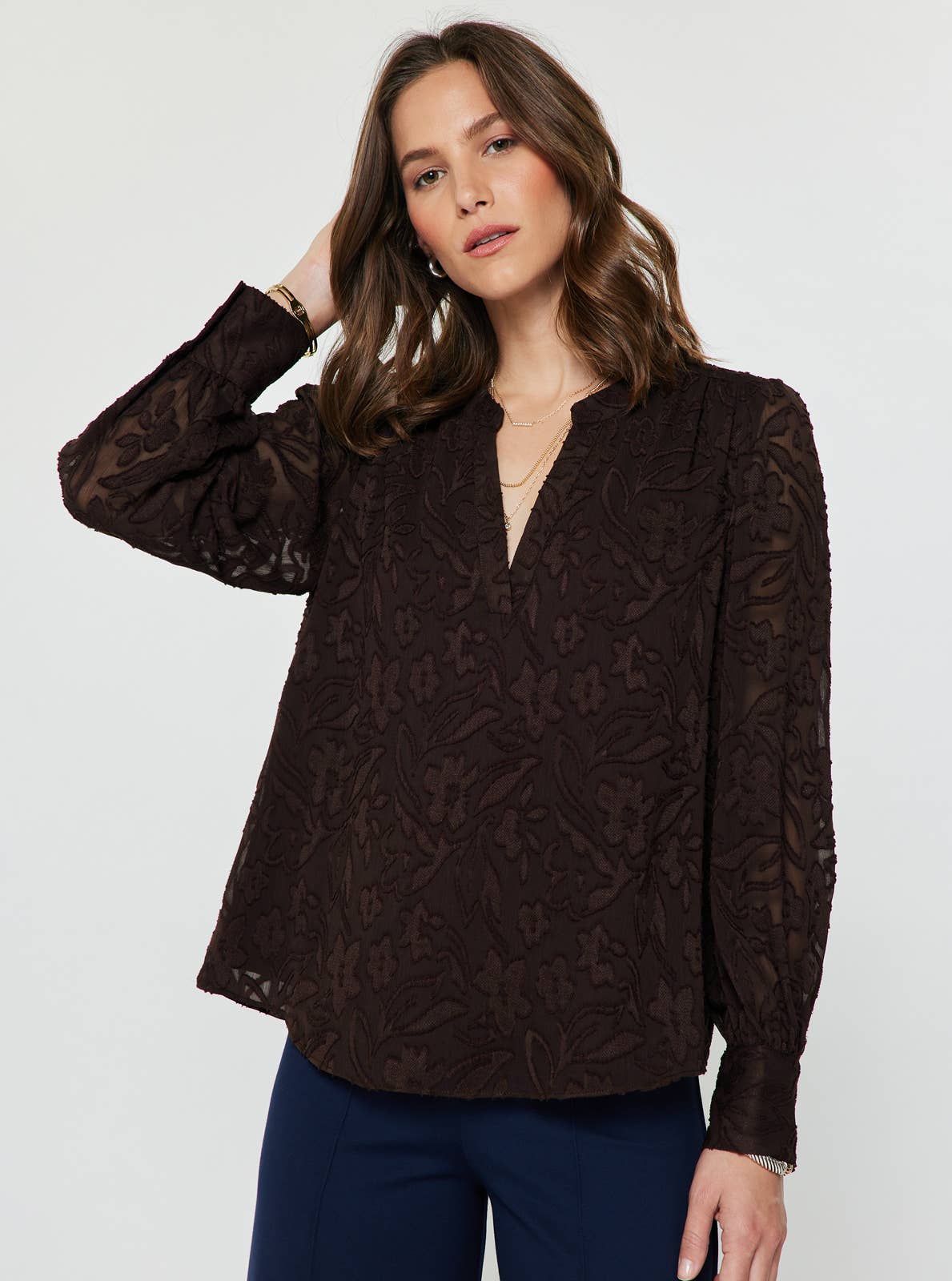 Floral Textured Blouse