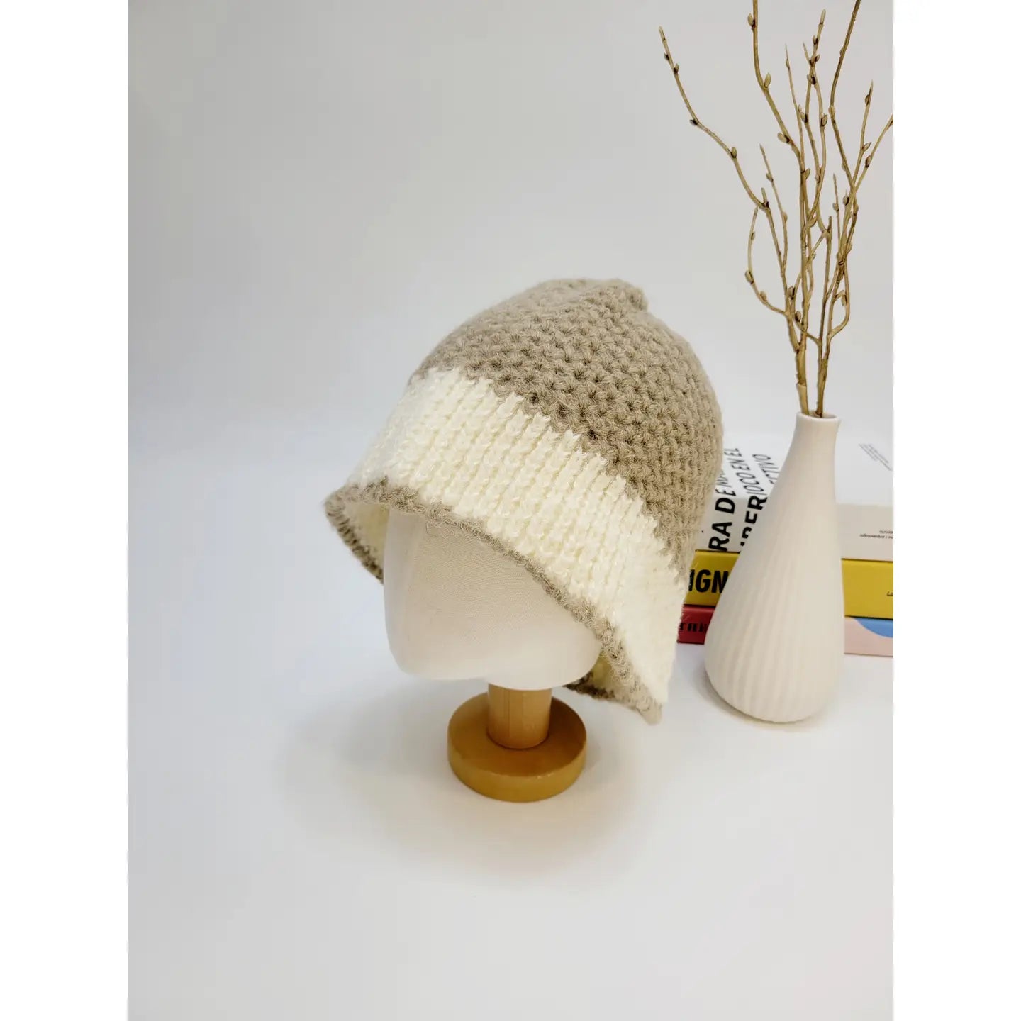 Alpaca Knit Bucket Hat