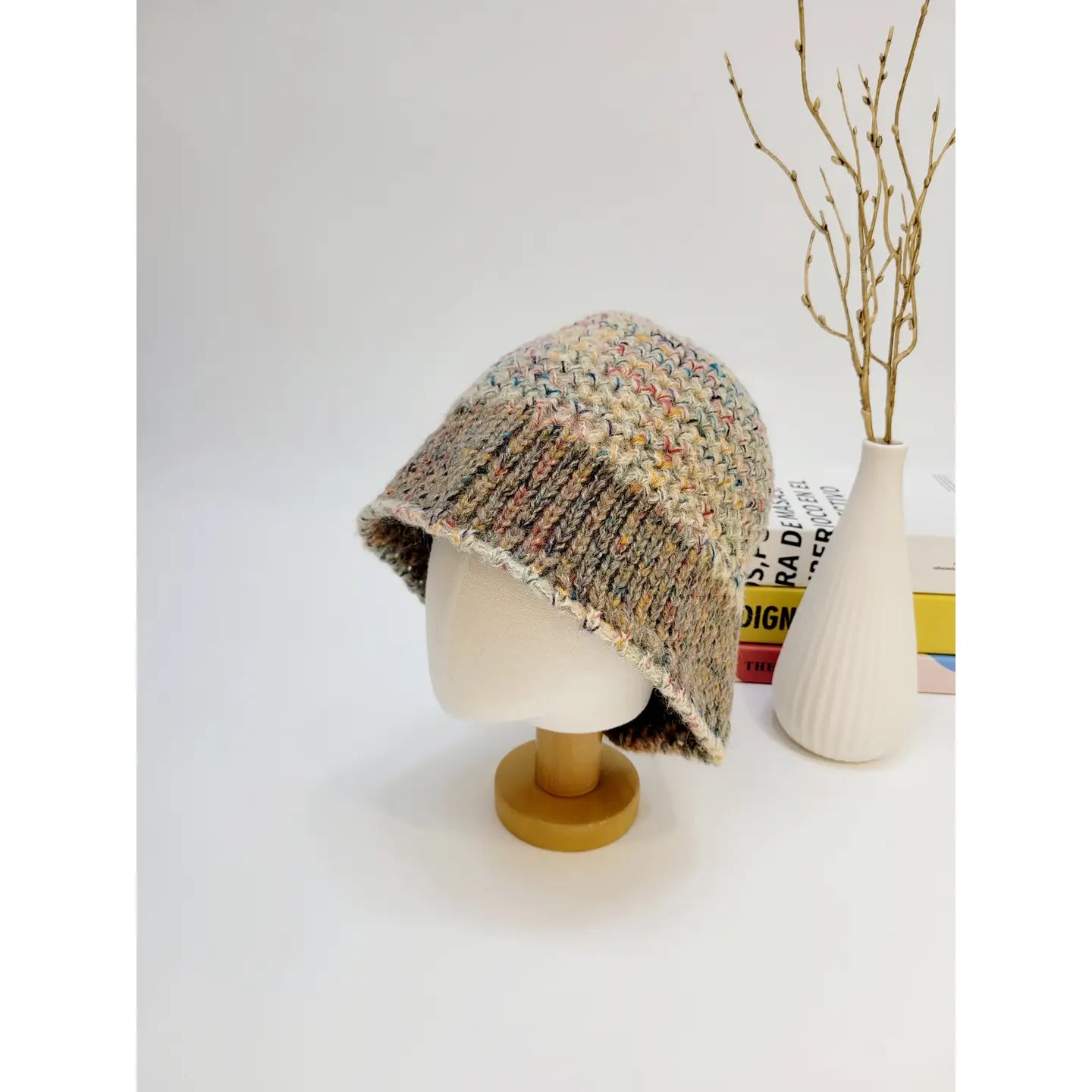 Alpaca Knit Bucket Hat