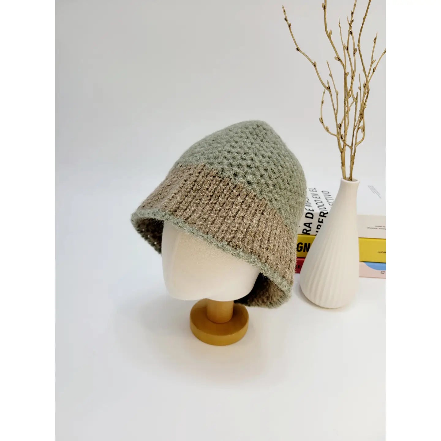 Alpaca Knit Bucket Hat