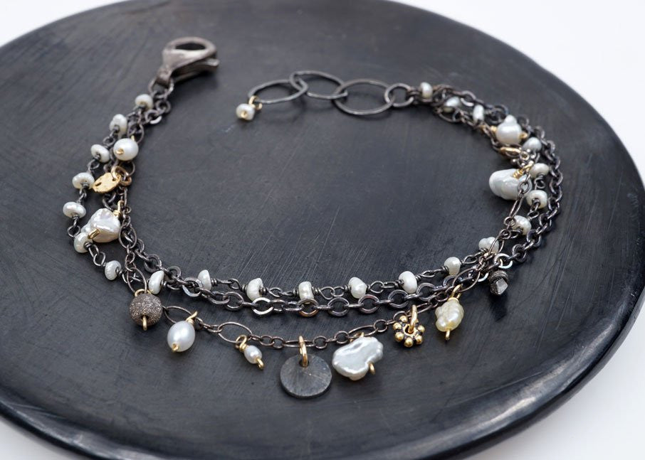 MULTI STRAND PEARL BRACELET