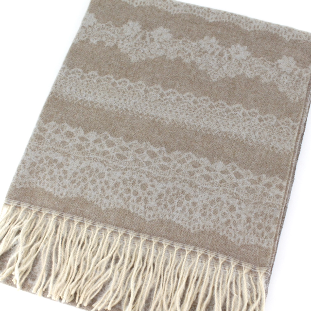 Banded Print Scarf