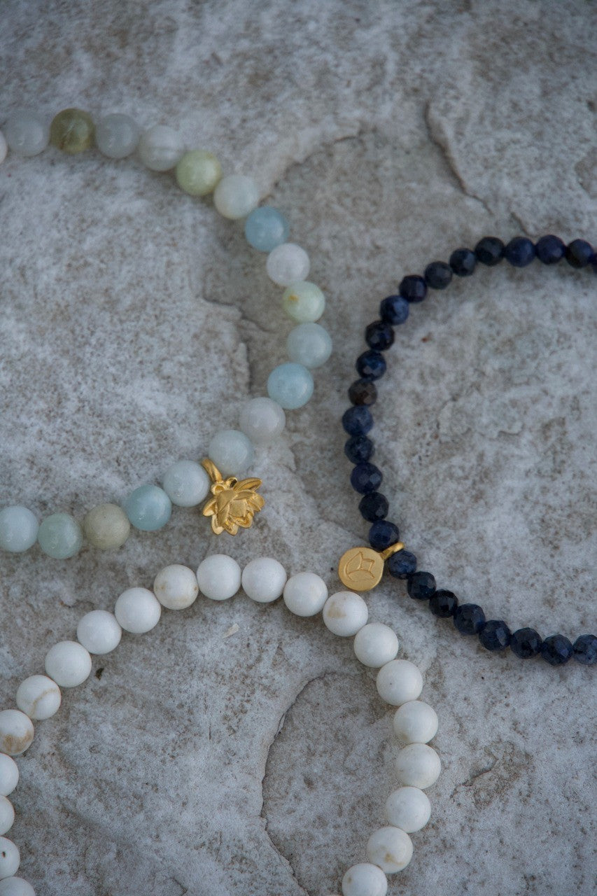 Manifest Positivity Gemstone Bracelet Trio