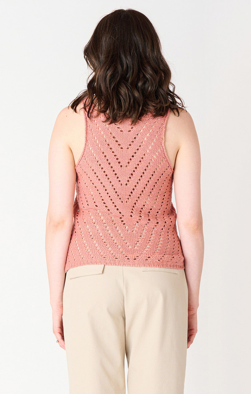 POINTELLE KNIT TANK TOP