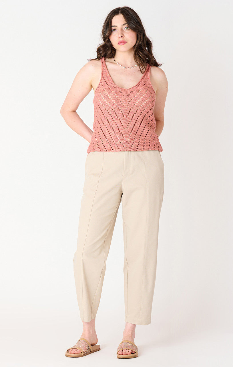 POINTELLE KNIT TANK TOP