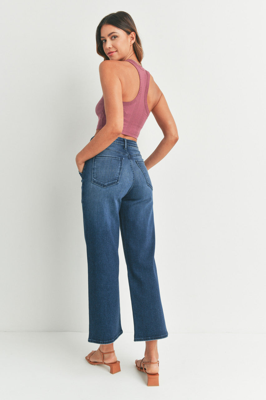 CARGO POCKET WIDE LEG JEAN