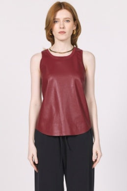 Carmela Pleather Tank