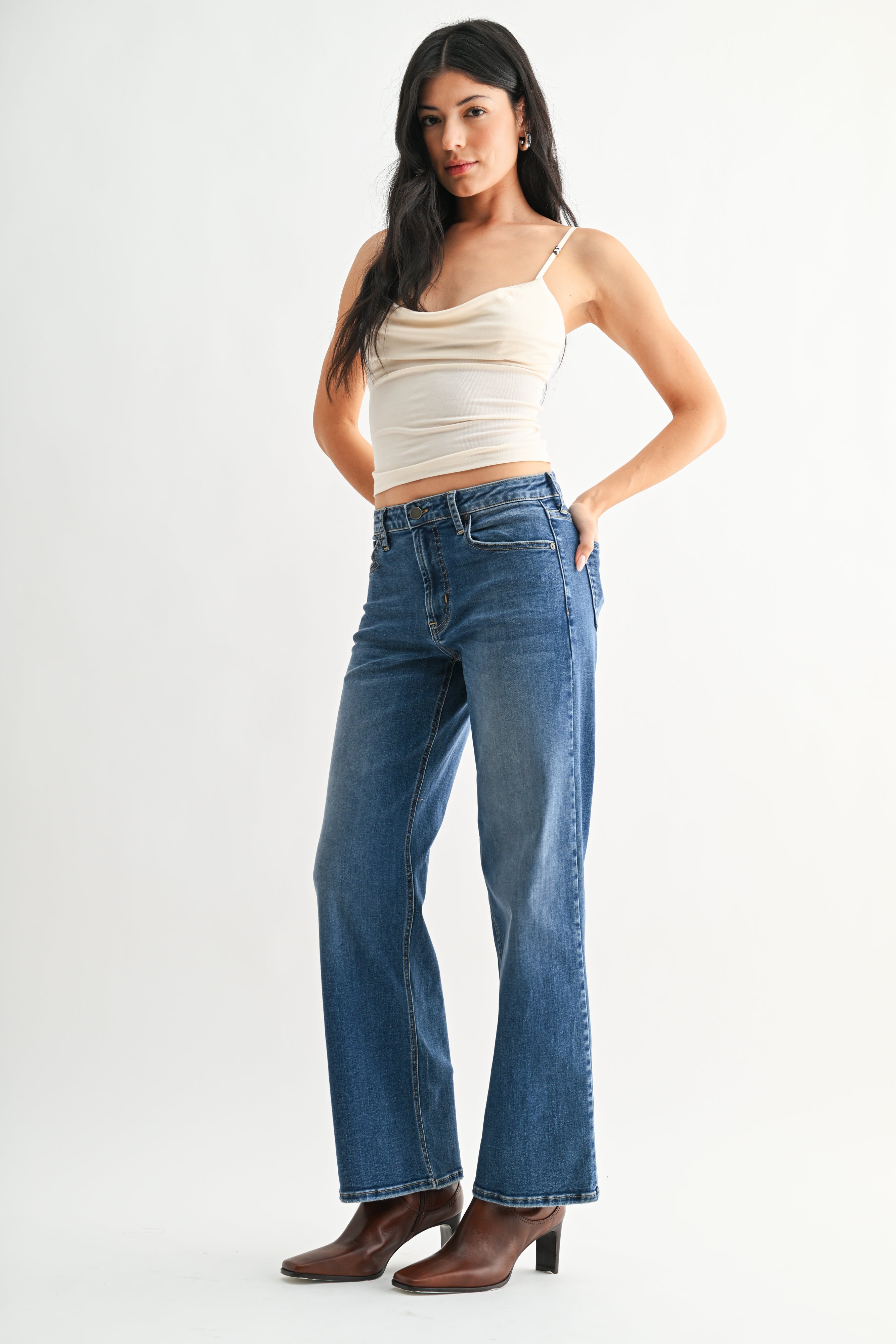 Full Length Straight Jeans