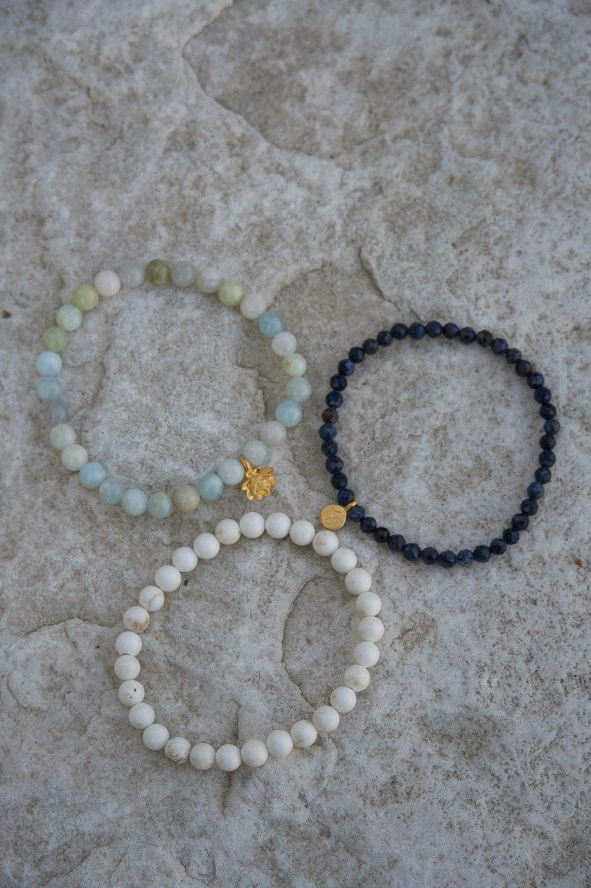 Manifest Positivity Gemstone Bracelet Trio