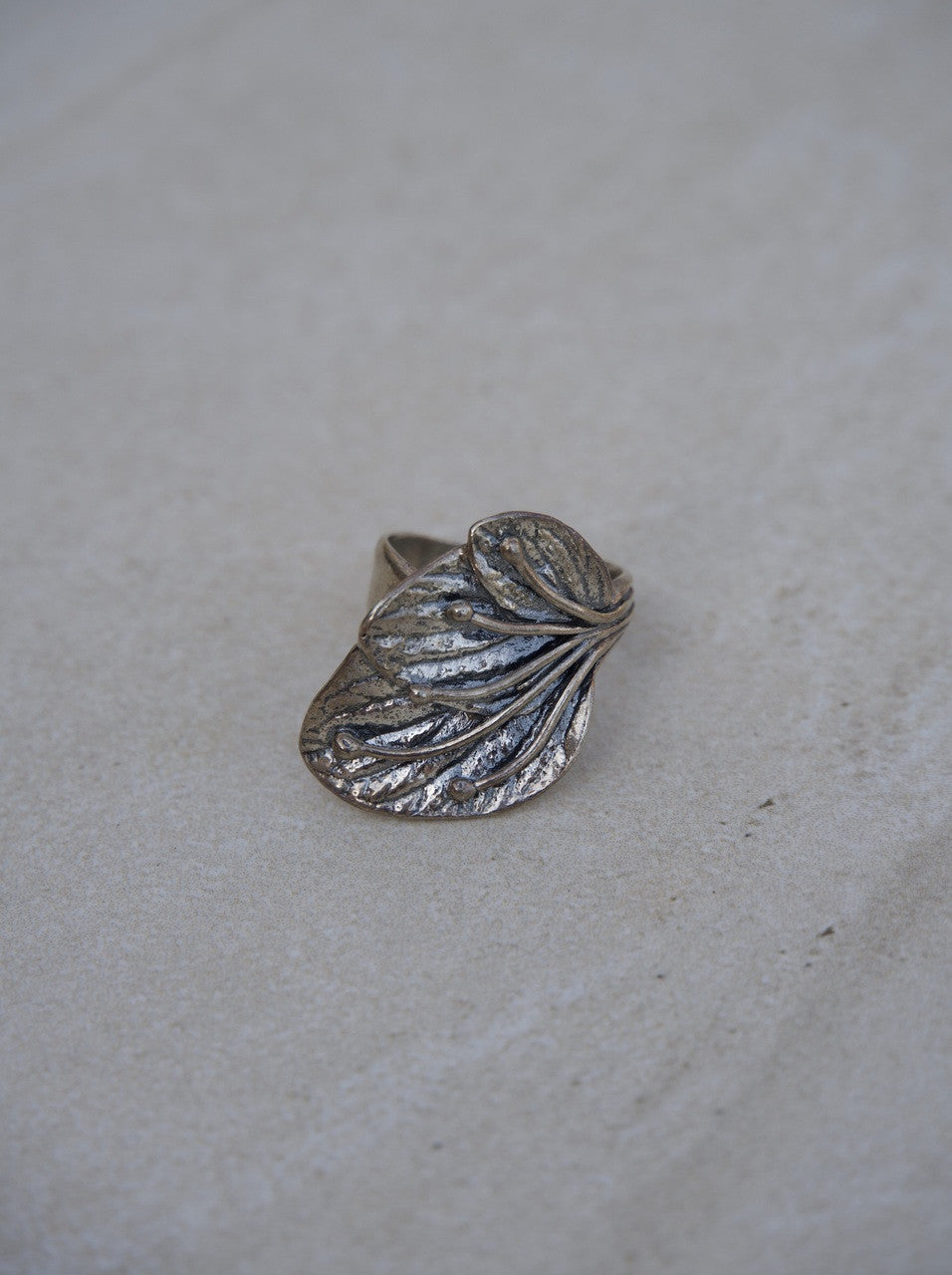 LEAF STERLING RING