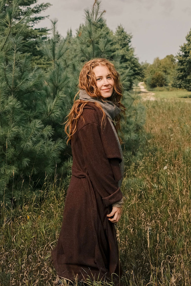 Shawl Collar Long Coat