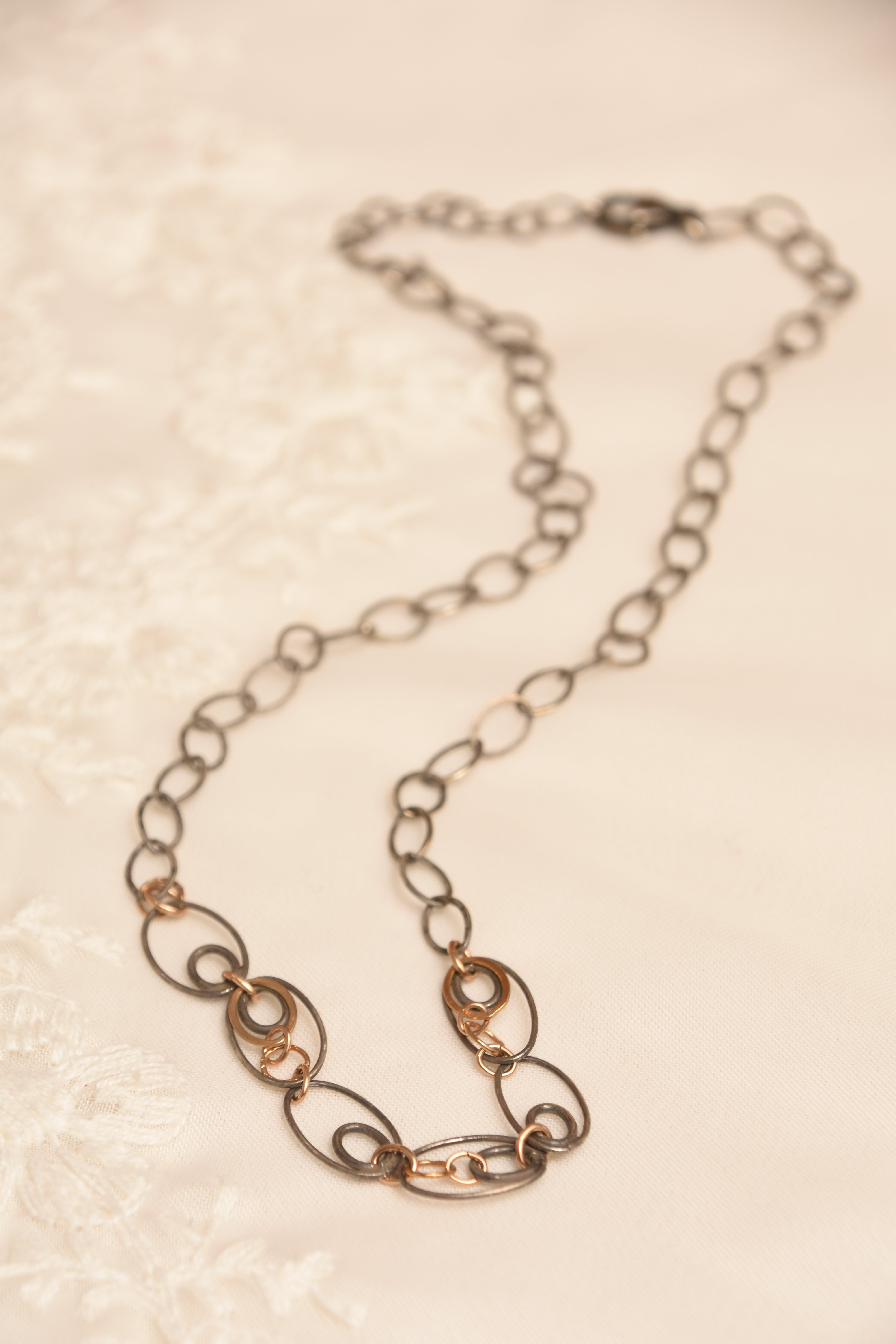 Oval Chain with GF Accents