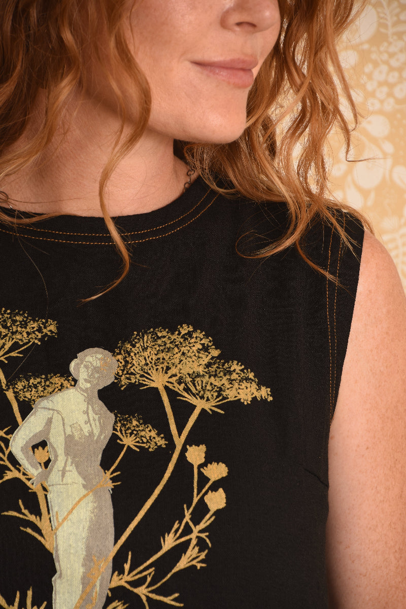 PS Queen Contrast Stitch Top