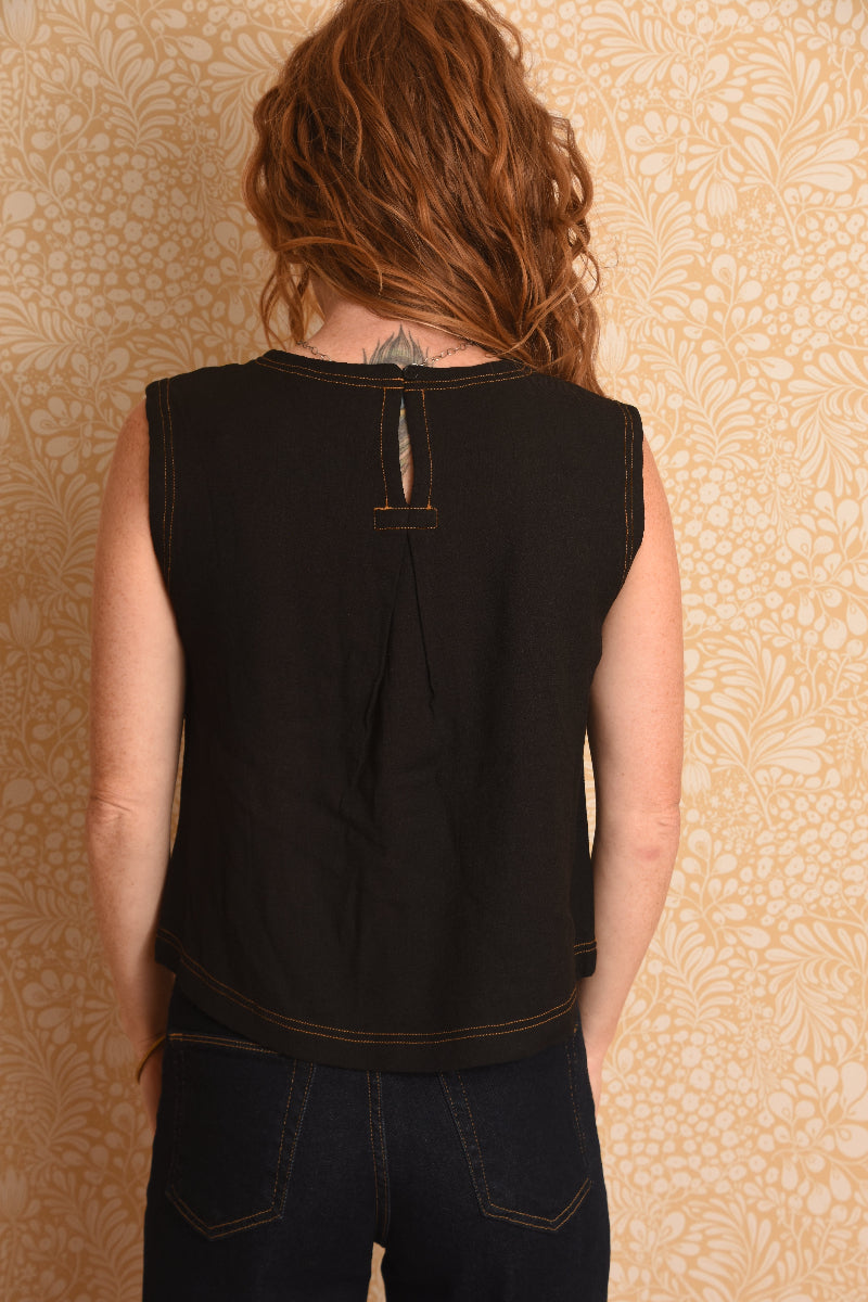 PS Queen Contrast Stitch Top