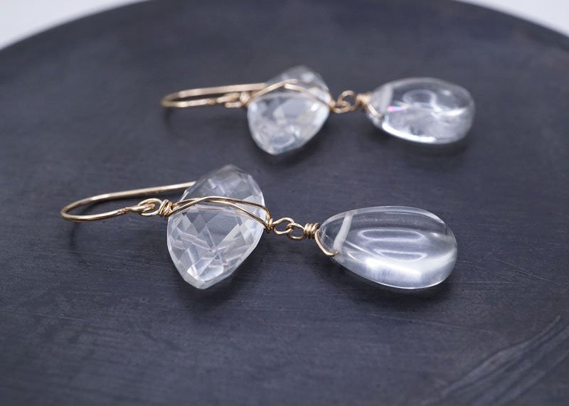 QUARTZ EYE EARRINGS