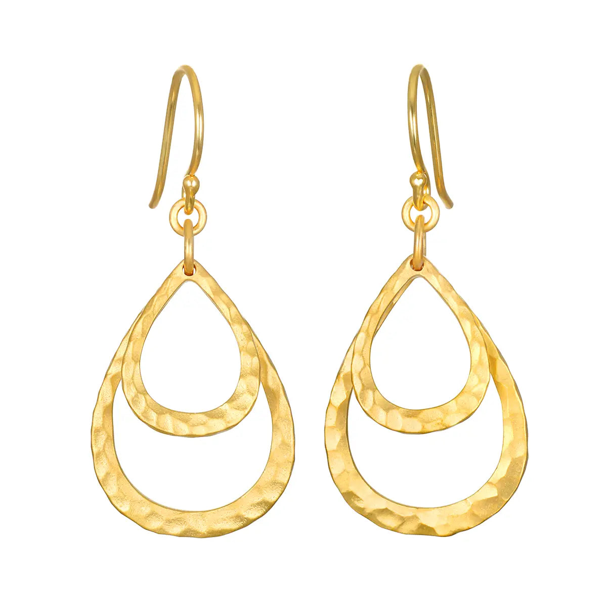 Hammered Double Hoop