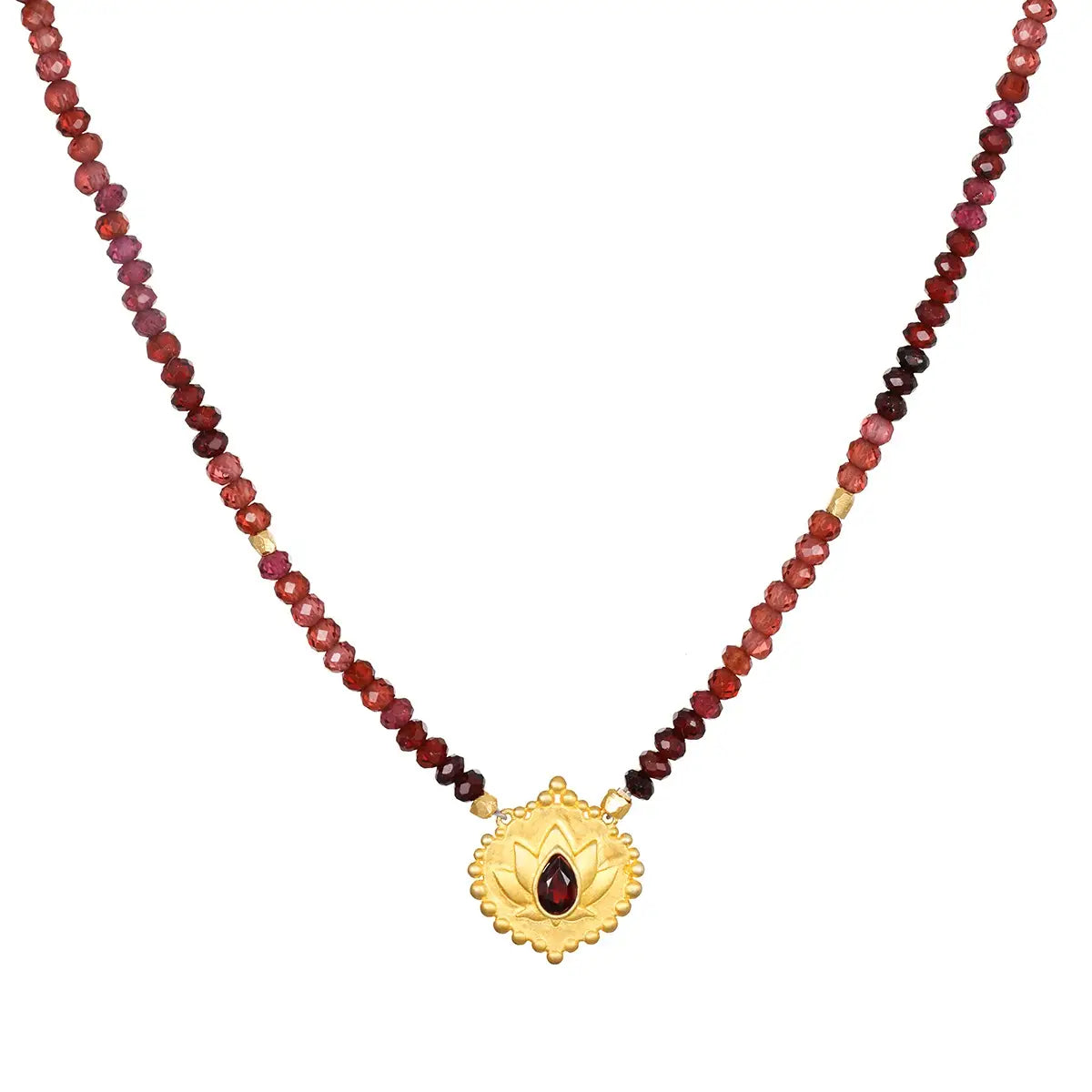 Internal Garnet Necklace