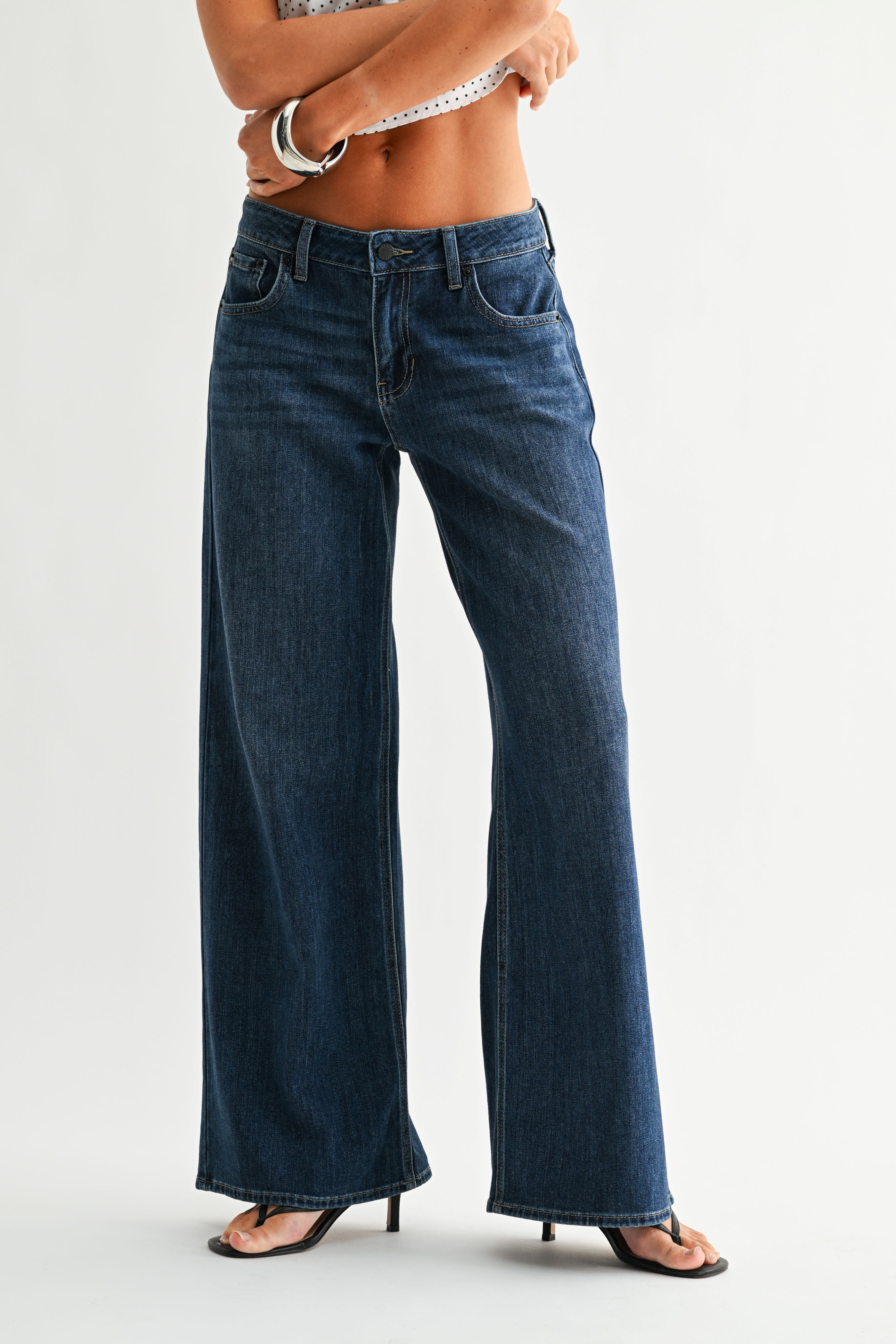 Stretch Denim Palazzo