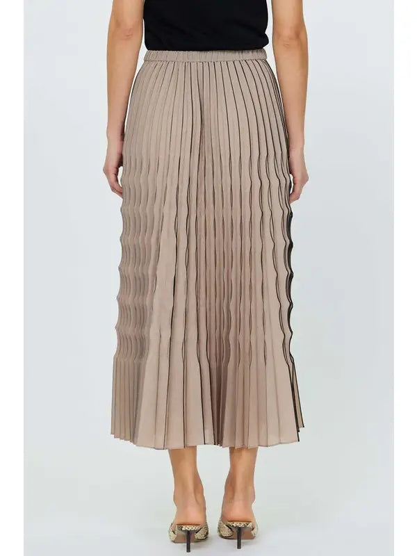 Pleated Midi Skirt