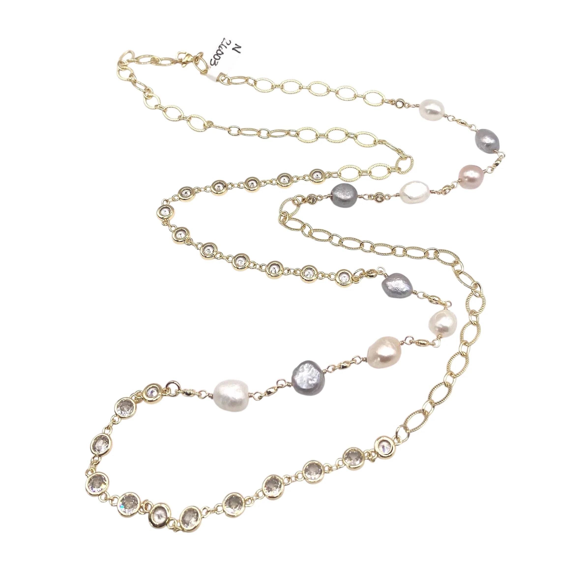 Pearl & Crystal Necklace