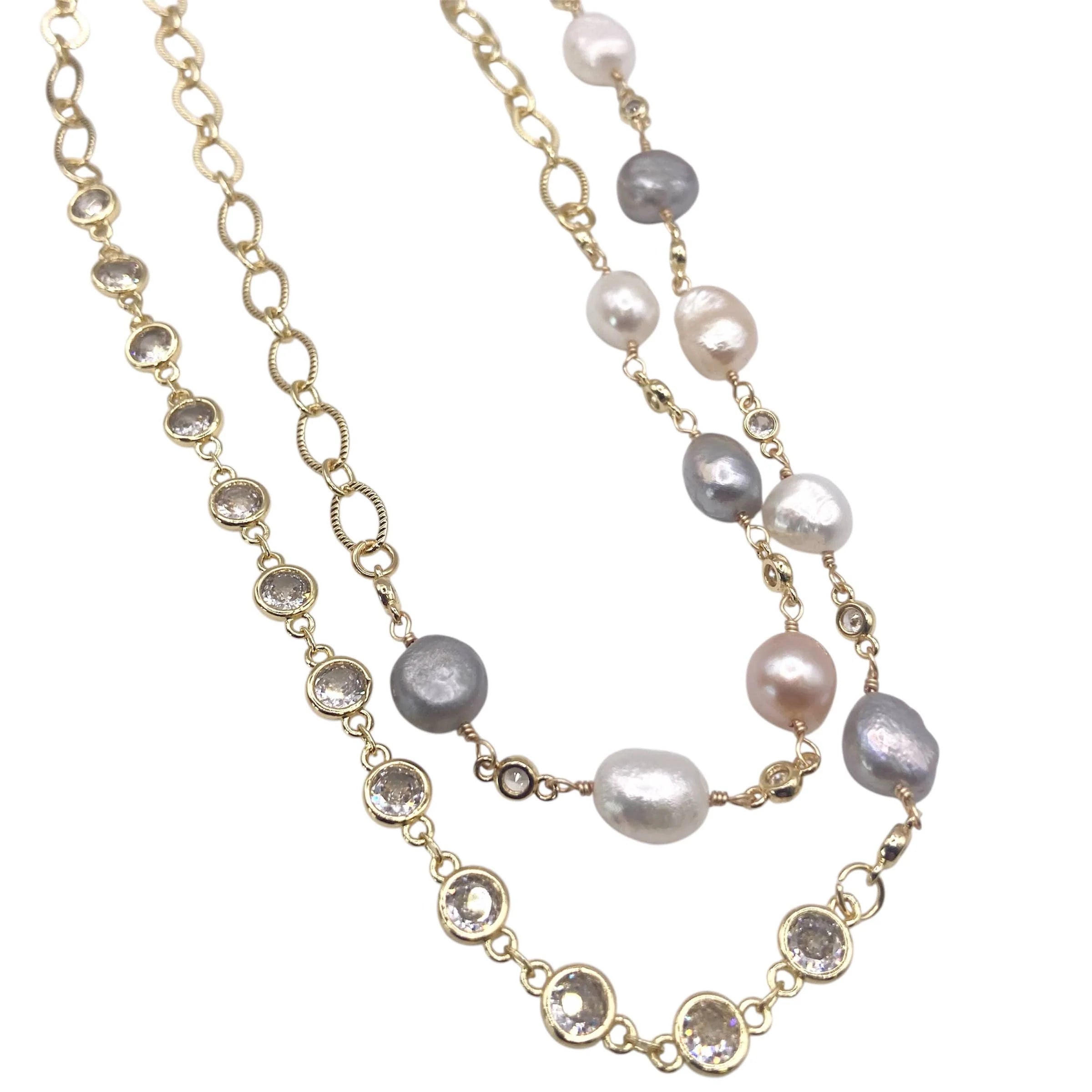 Pearl & Crystal Necklace