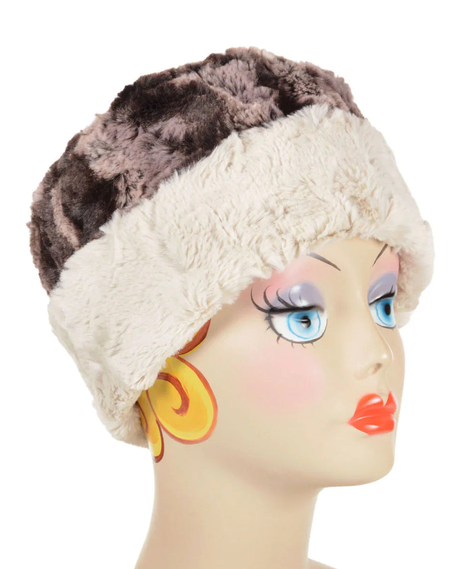 Reversible Cuffed Pillbox Hat