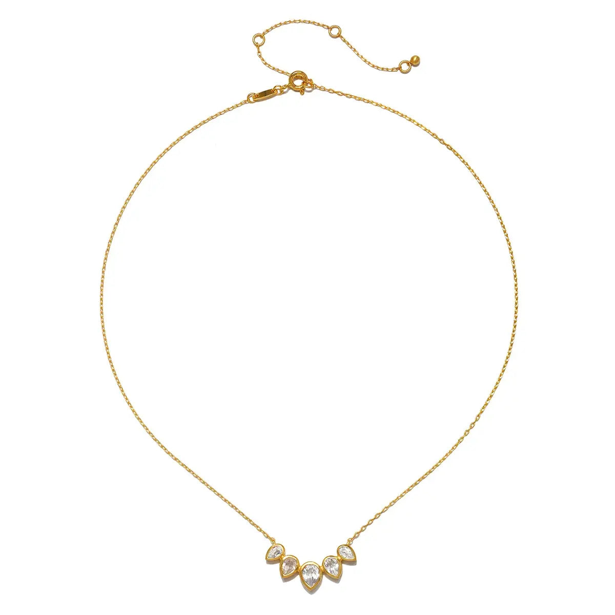 Topaz Petal Necklace