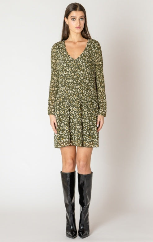 Pleated A-Line Dress