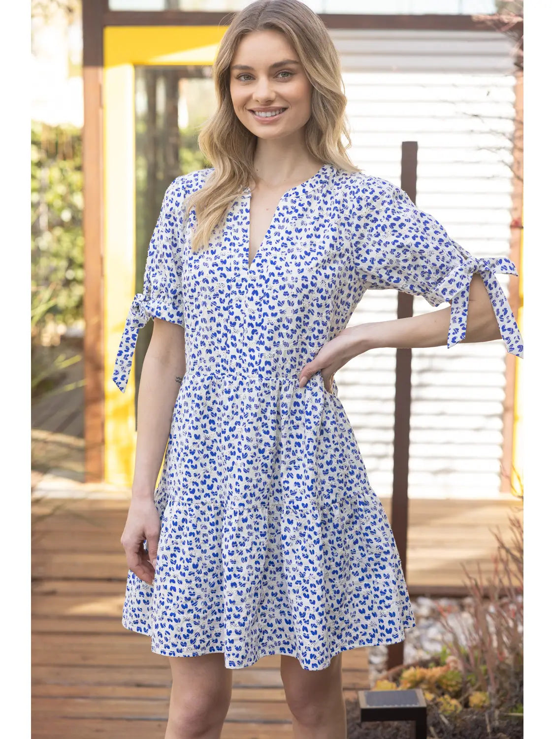 Embroidered Floral Dress