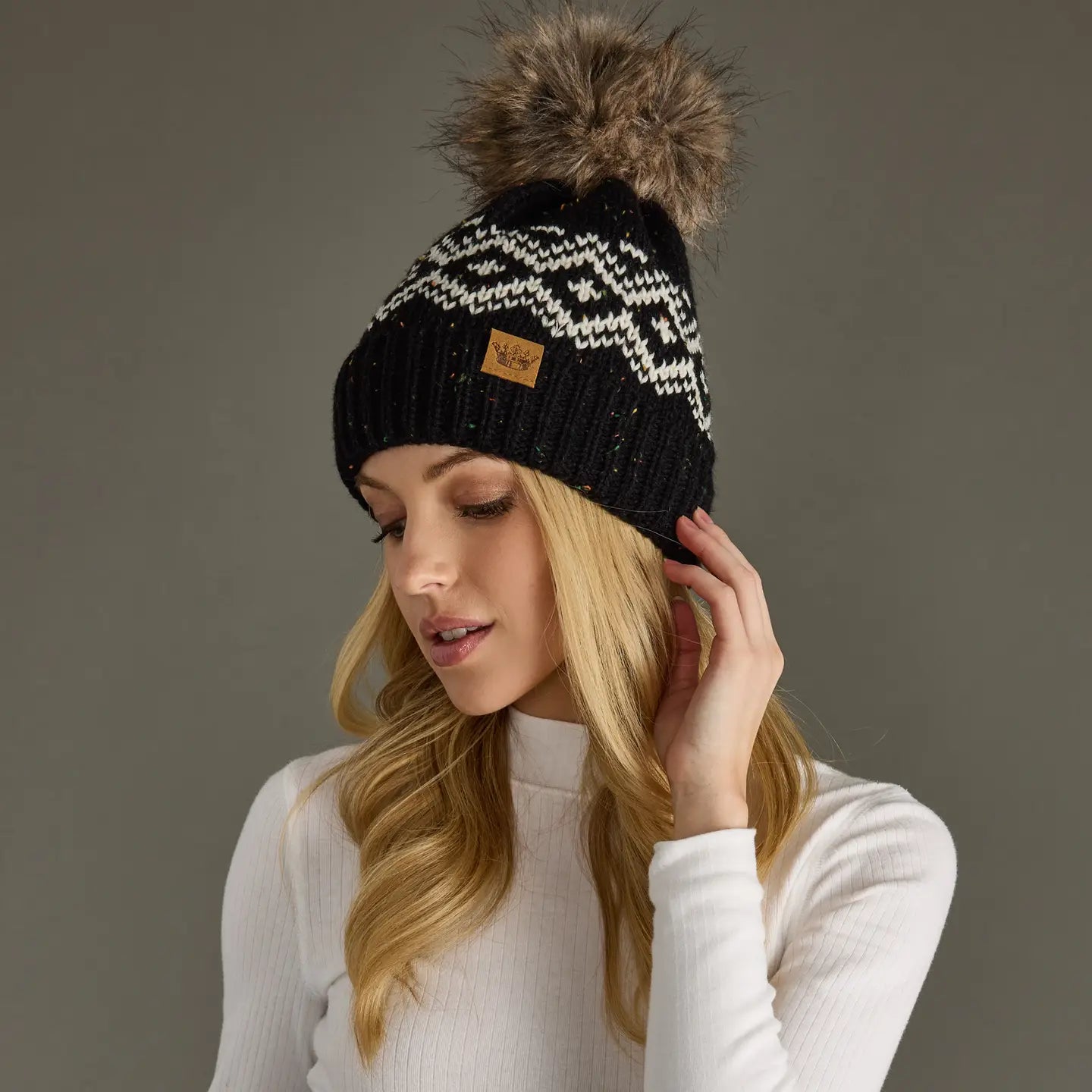 Speckled Pom Hat