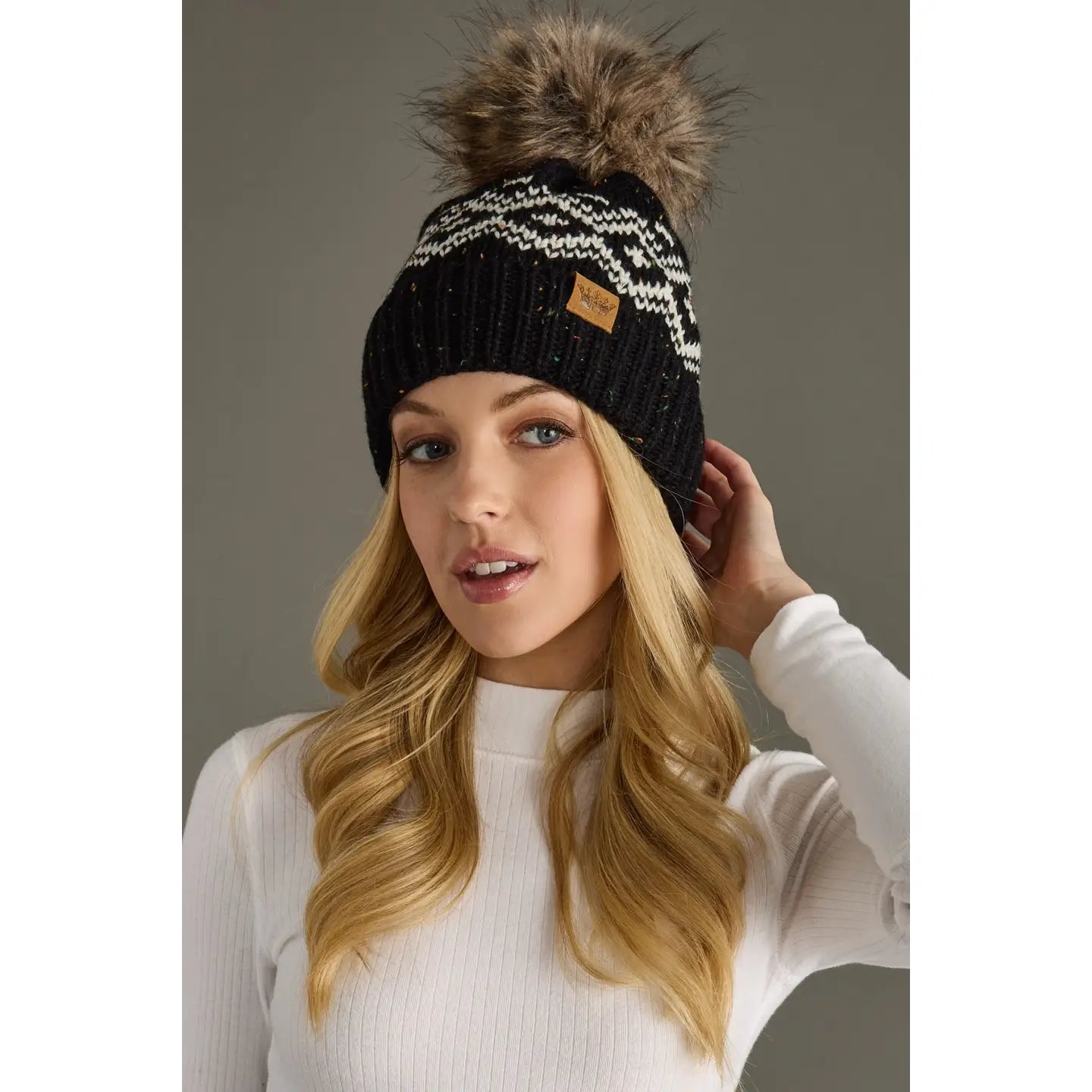 Speckled Pom Hat