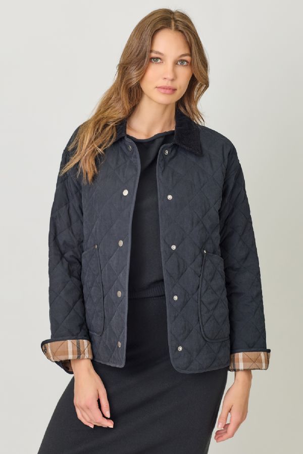 Contrast Quilted Jacket