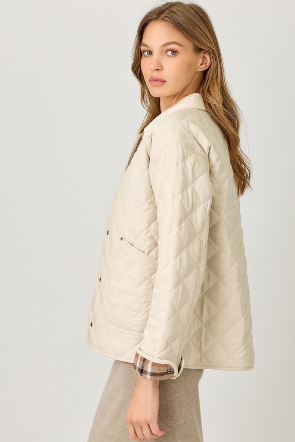 Contrast Quilted Jacket