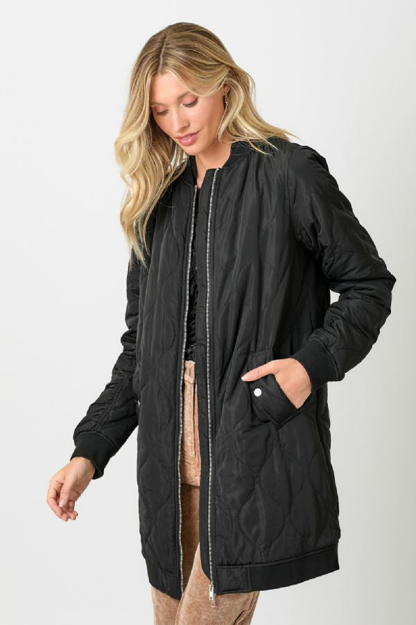 LONG BOMBER JACKET